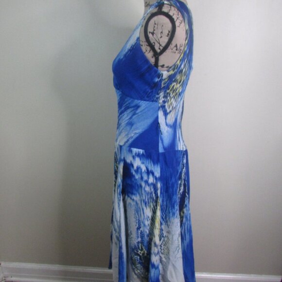 Chris McLaughlin Dress 4 Sleeveless Blue - Picture 12 of 13